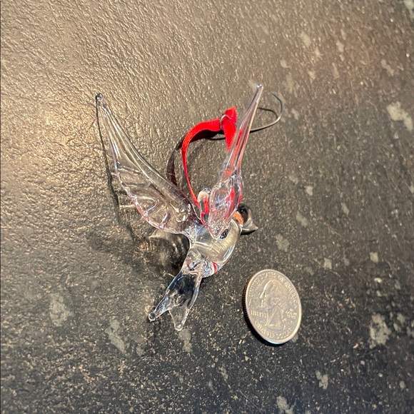 Beautiful Blown Glass Bird Ornament - Picture 8 of 9
